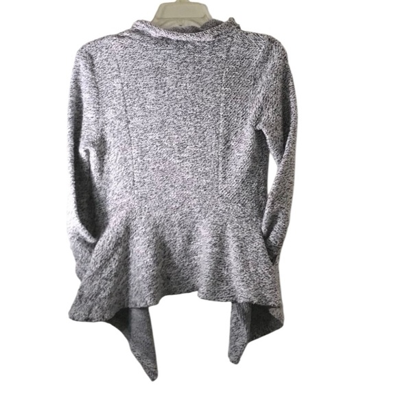 *BNCI by Blanc Noir Twill Knot long sleeve open cardigan. Size medium GUC - Picture 2 of 5